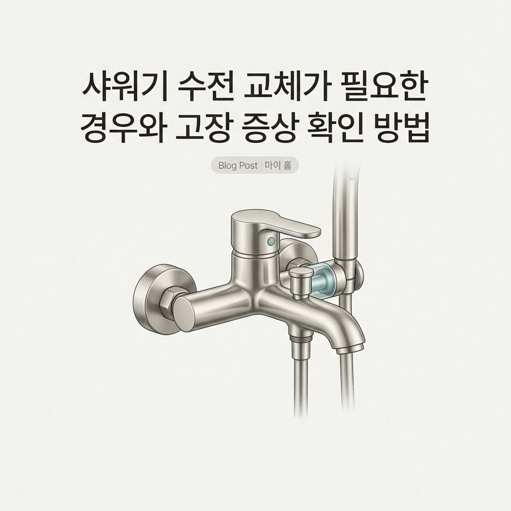 샤워기 수전 교체가 필요한 경우와 고장 증상 확인 방법