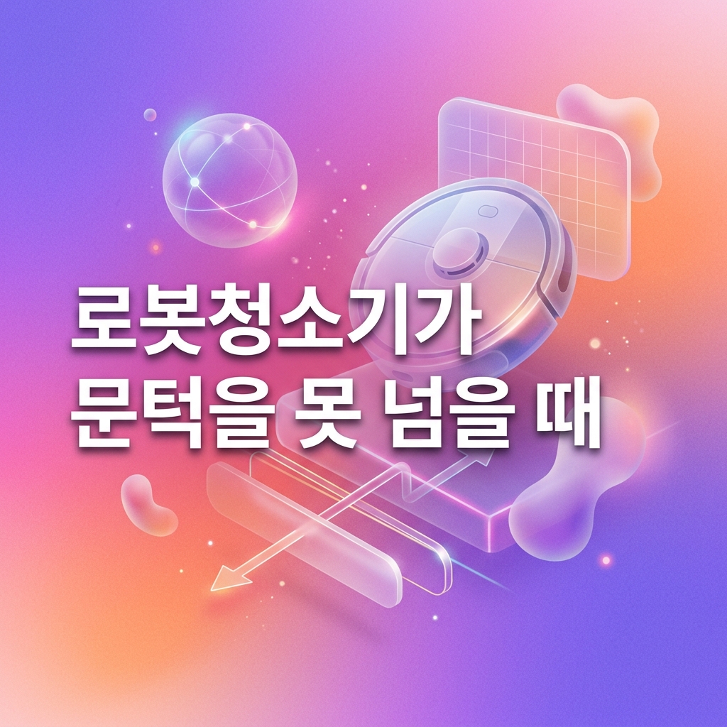 로봇청소기가 문턱을 못 넘을 때